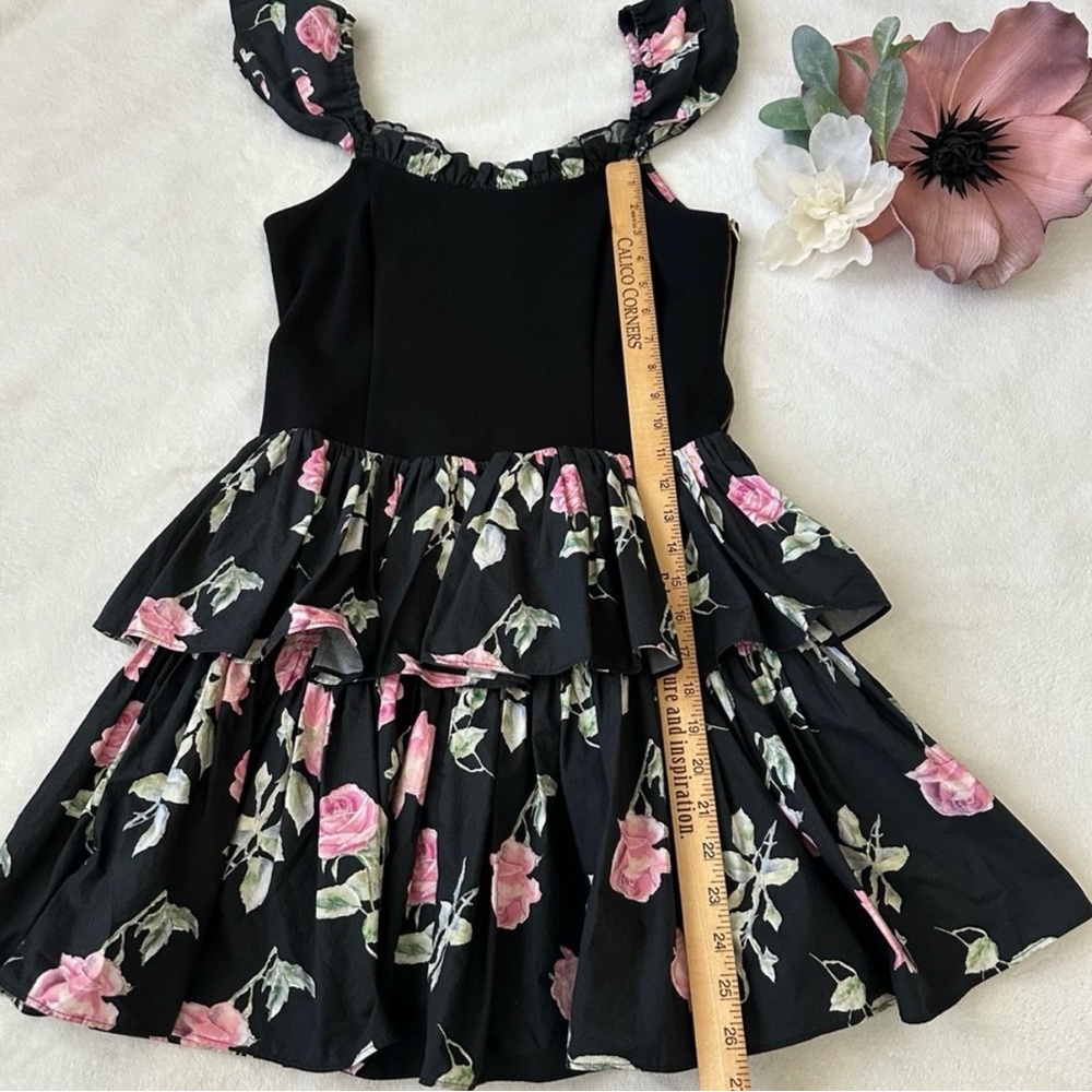 LoveShackFancy Sanam Floral Mini Dress Size 8 - Picture 3 of 8